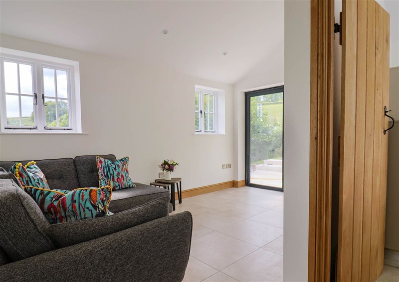 The living room at Upper Cottage, Rocombe near Uplyme