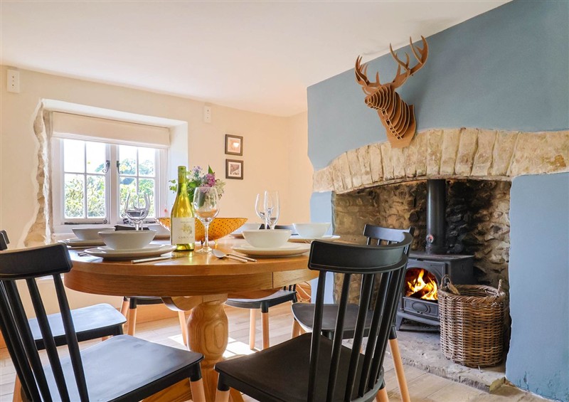 This is the dining room at Upper Cottage, Rocombe near Uplyme
