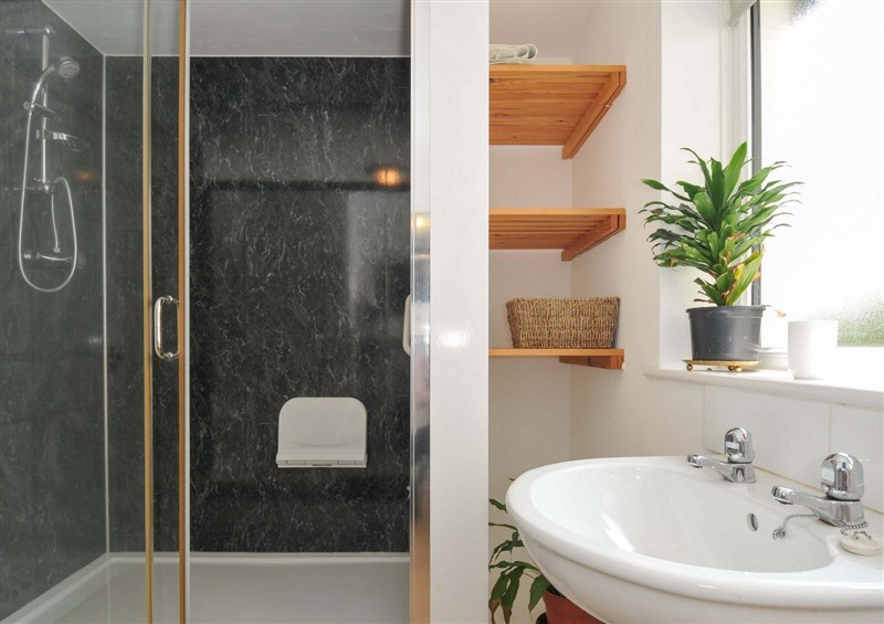 This is the bathroom at Upper Court Cottage, Broad Langdon near Wainhouse Corner