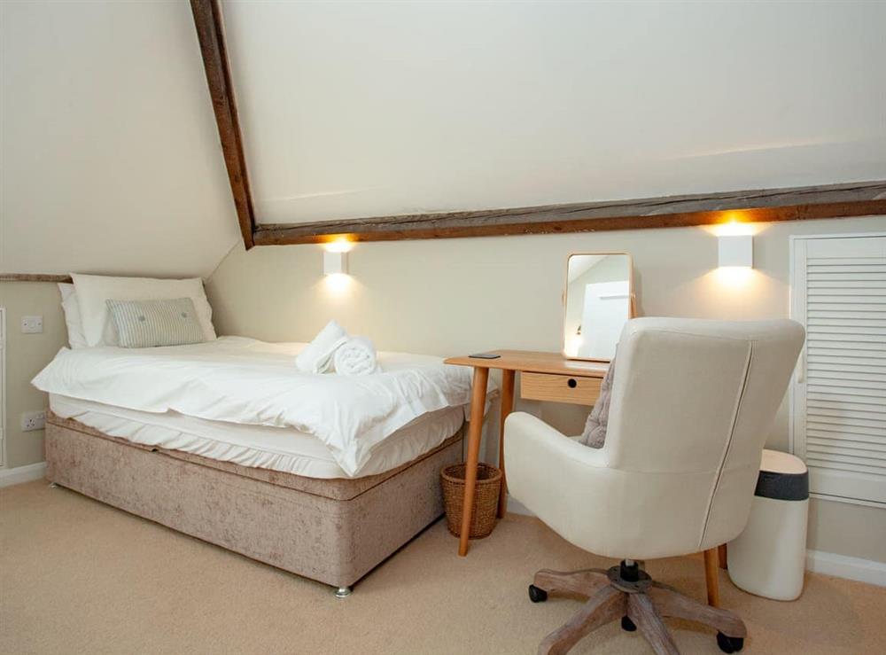 Twin bedroom at Upper Forge in Malborough, Devon