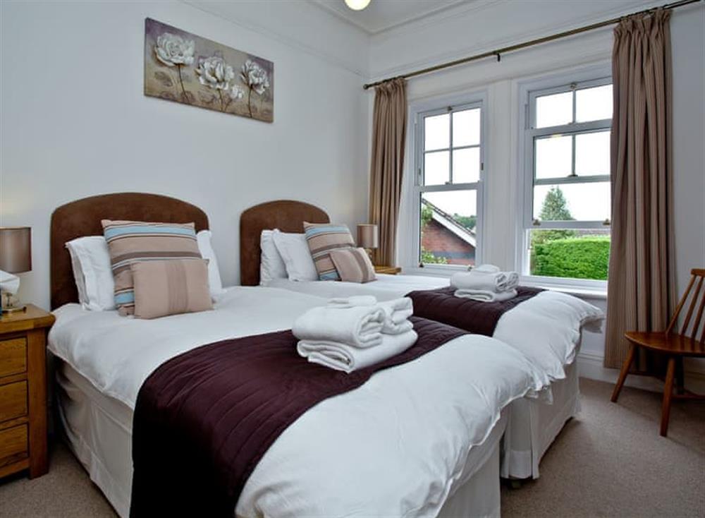 Twin bedroom at Upper Knutsford in , Exmouth & Topsham