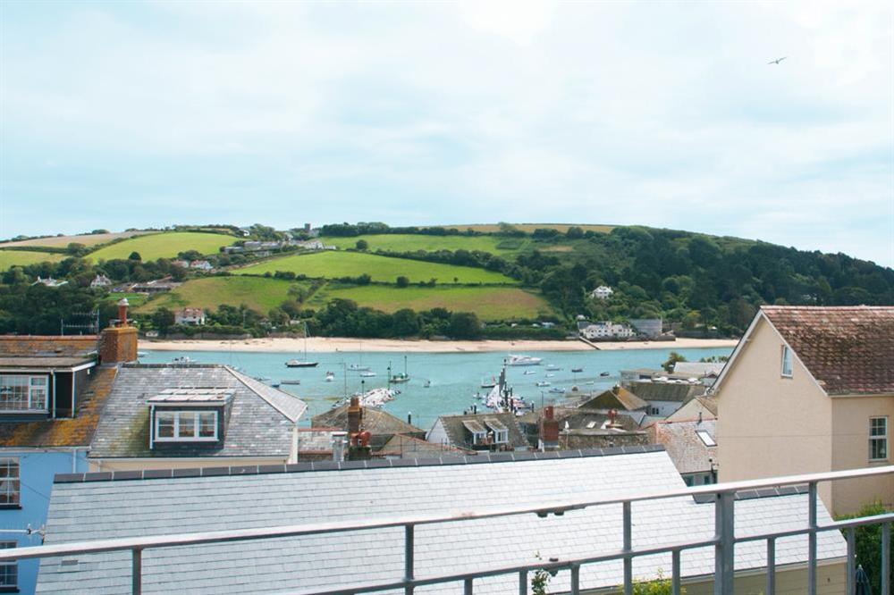 Views of the Salcombe Estuary and sandy beaches of East Portlemouth at Upper Marcam House in 9a Church Street, Salcombe