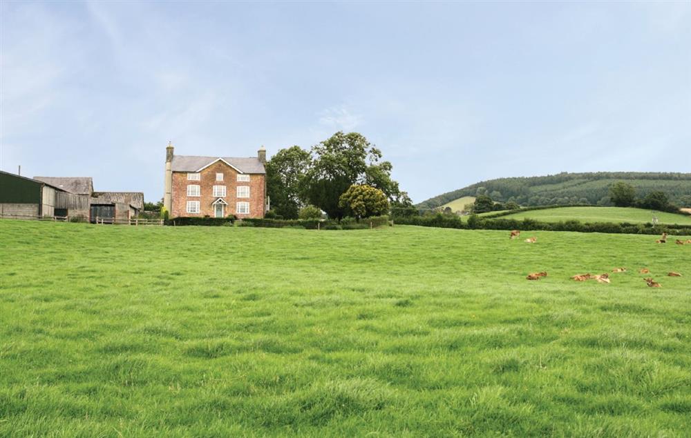 The house is surrounded by its own ancient rolling pasture land at Upper Mowley, Titley