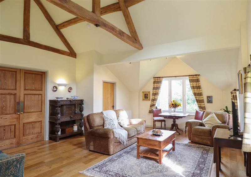 Enjoy the living room at Upper Pandy Farm, Berriew near Welshpool