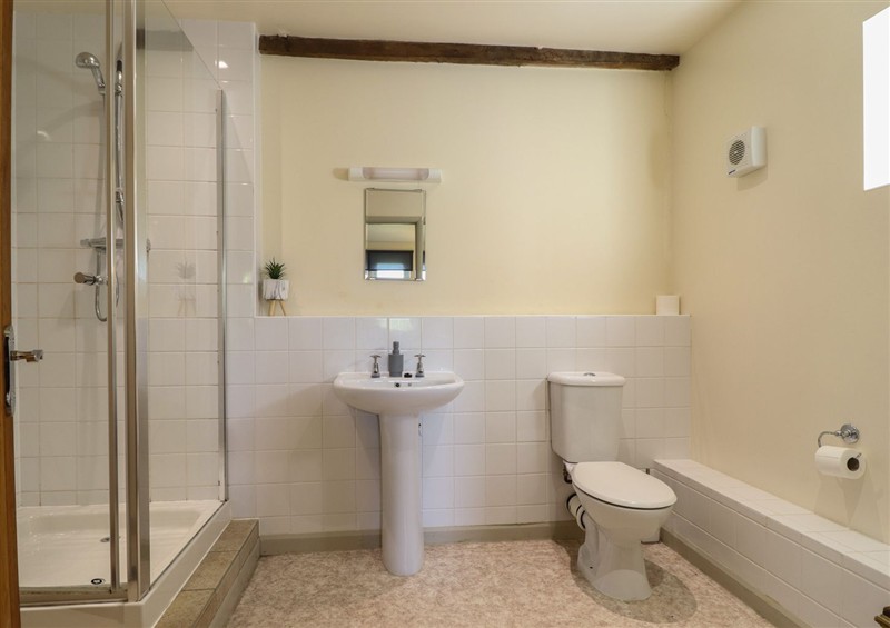 This is the bathroom at Upper Pandy Farm, Berriew near Welshpool