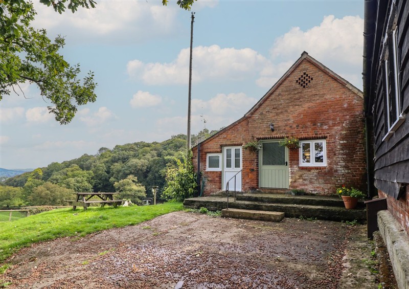 This is the setting of Upper Pandy Farm at Upper Pandy Farm, Berriew near Welshpool