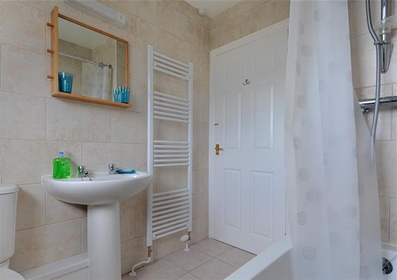 This is the bathroom at Upper Seascape, Lyme Regis