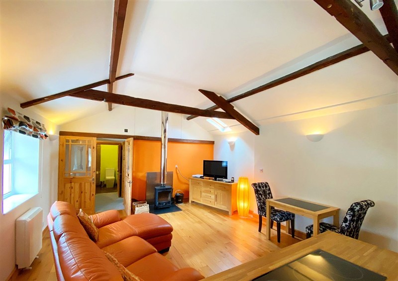The living room at Upper Stable - The Stables Apartments at Meadfoot Bay, Torquay