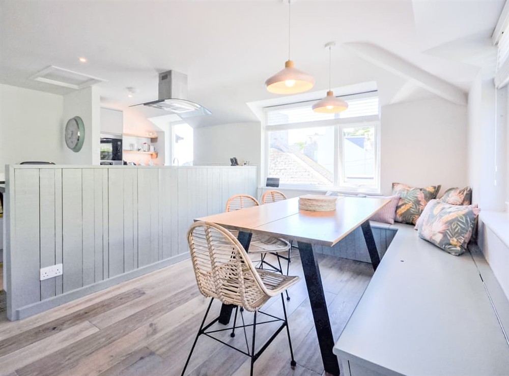 Dining Area at Upper Warren in St Mawes, Cornwall