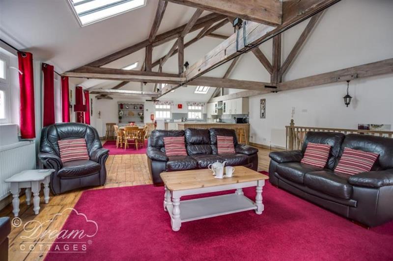 Living room at Upsidedown House, Weymouth, Dorset