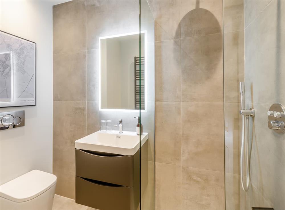 En-suite at Upstairs in Clitheroe, Lancashire