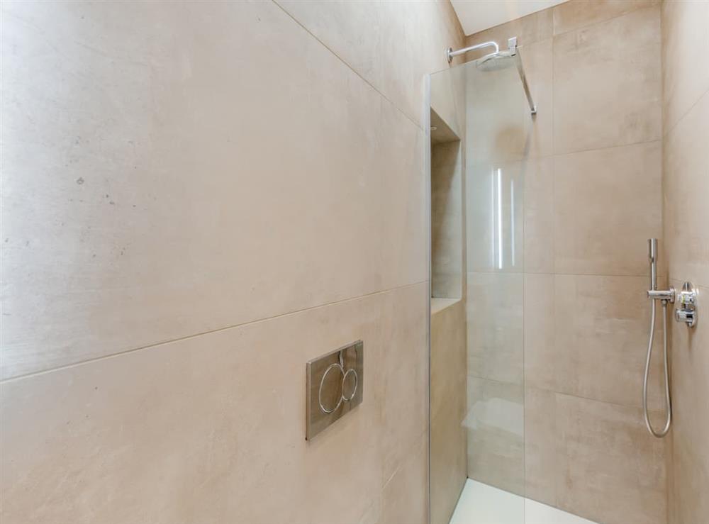 Shower room at Upstairs in Clitheroe, Lancashire