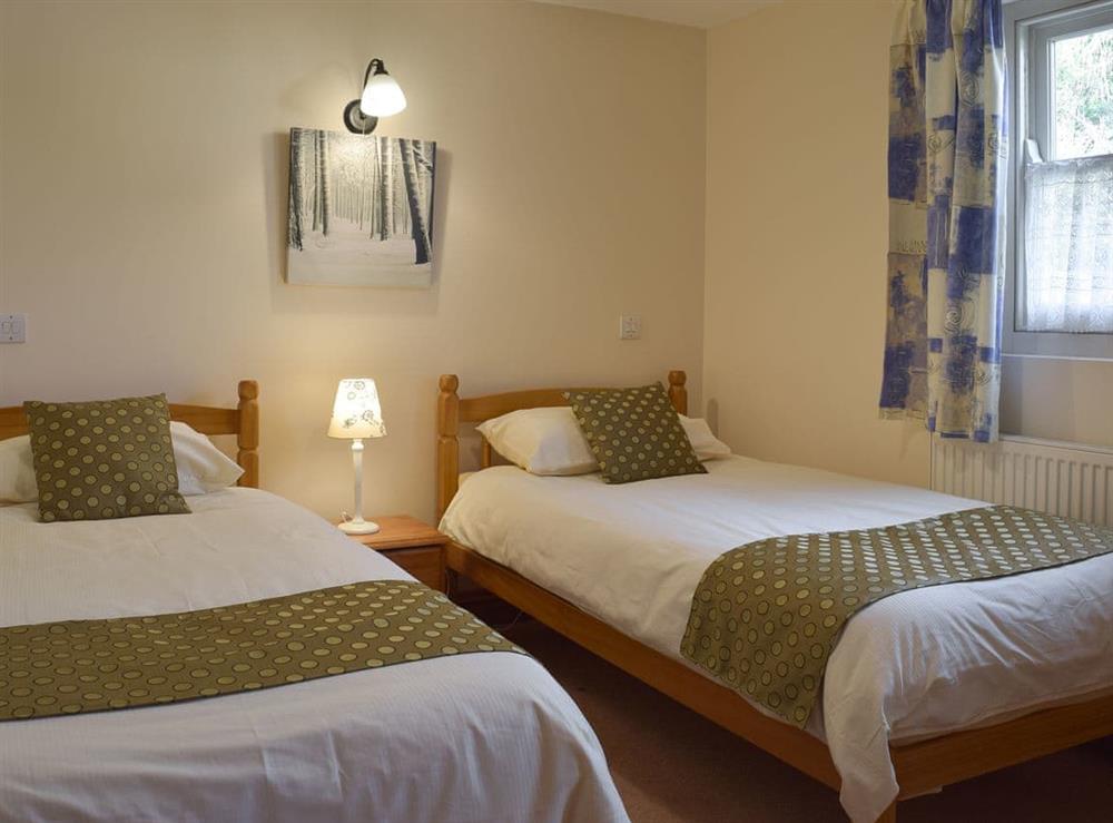 Twin bedroom at Gwili Cottage, 