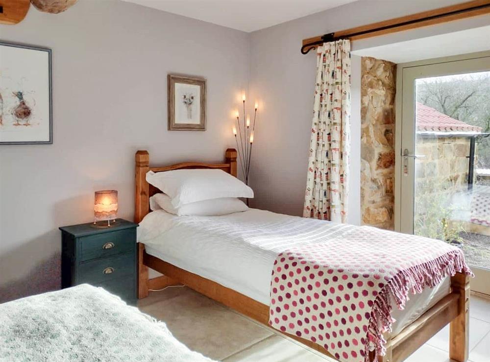Twin bedroom at Uptop Barn in Chop Gate, North Yorkshire