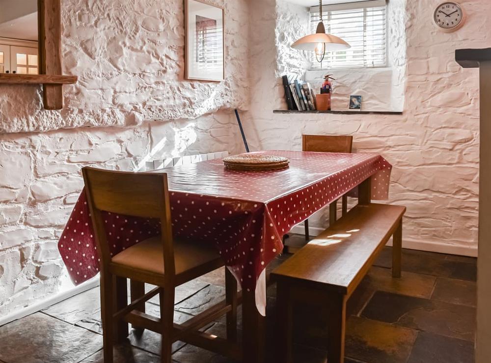 Dining Area at Valentine Cottage in St Ives, Cornwall