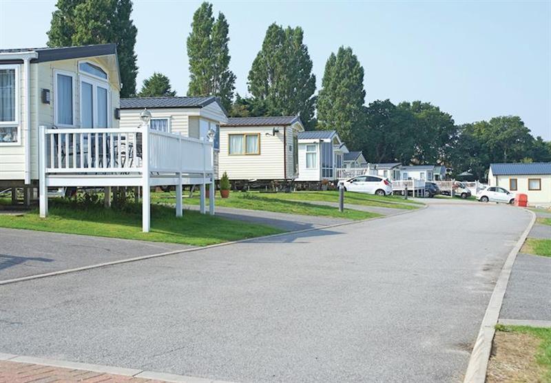 The park setting at Valley Farm in Clacton-on-Sea, Essex