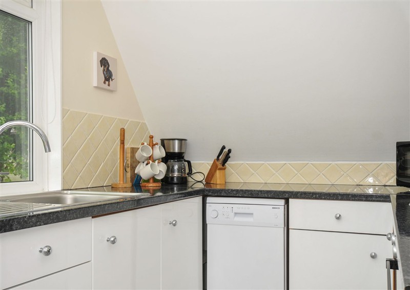 The kitchen at Valley Lodge 2, Callington