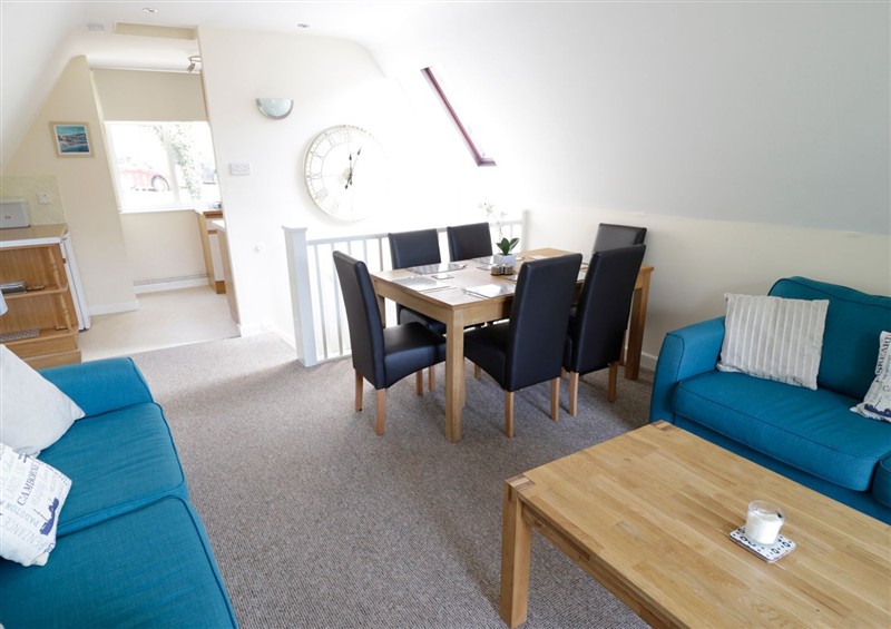 The living area at Valley Lodge 2, Callington
