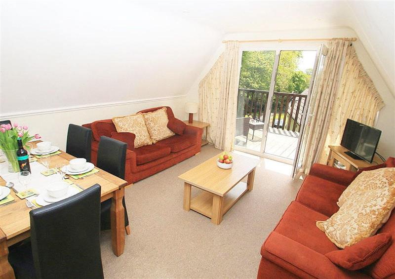 Relax in the living area at Valley Lodge 31, Callington