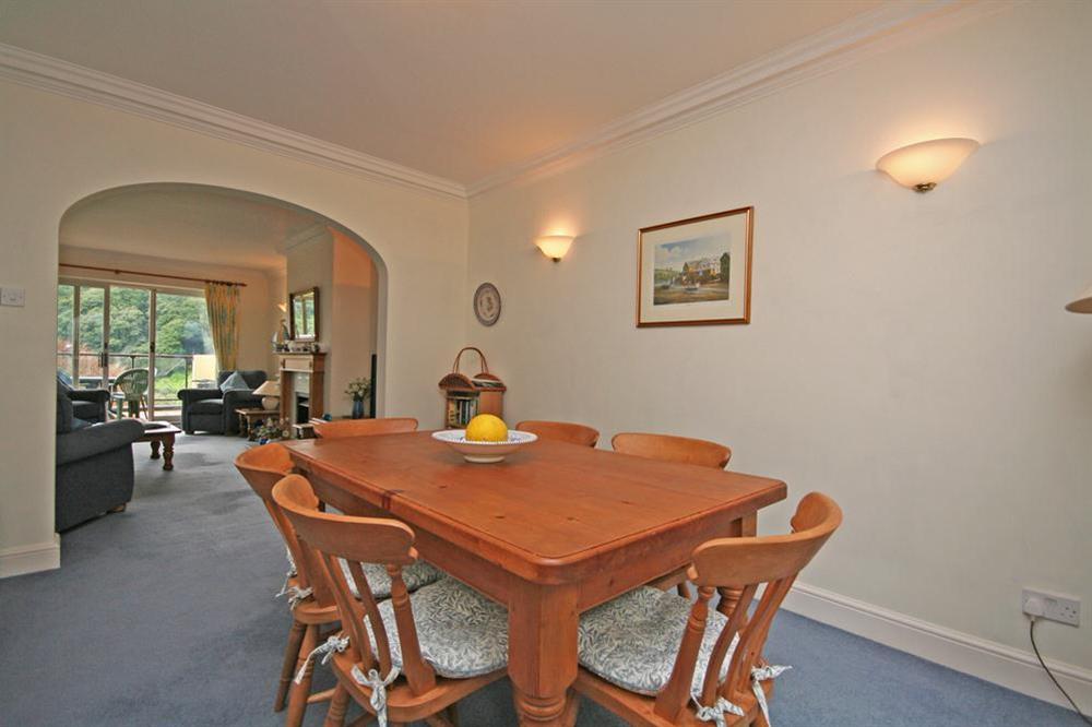 Dining room at Valley View (Salcombe) in Sandhills Road, Salcombe