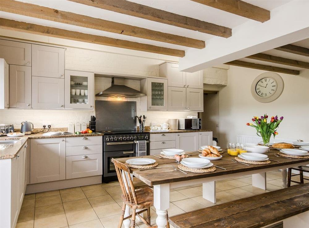 Kitchen & dining area (photo 2) at Valley View Barn in Bradbourne, near Ashbourne, Derbyshire