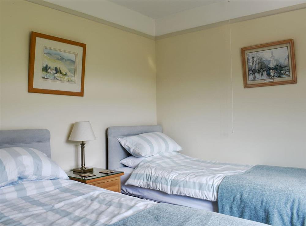 Twin bedroom at Valley View in Bridport, Dorset