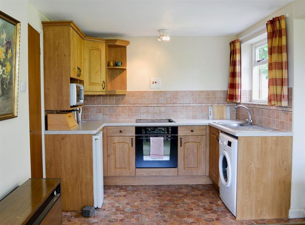 Kitchen area at Valley View in Dalwood, near Axminster, Devon