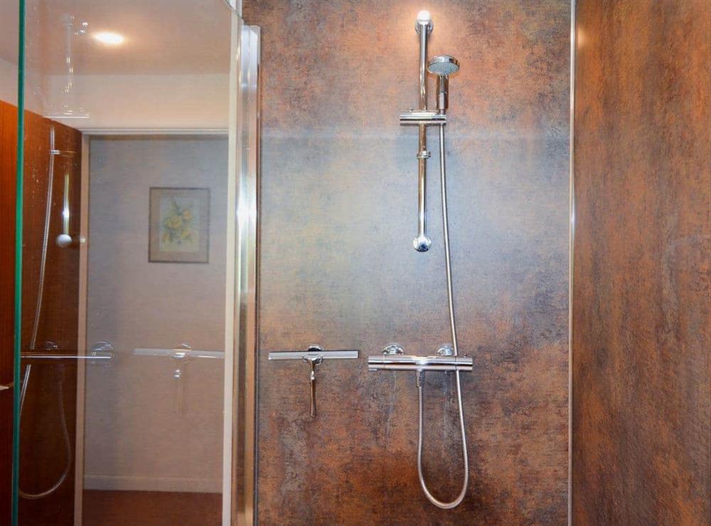 Shower room at Valley View in Dalwood, near Axminster, Devon