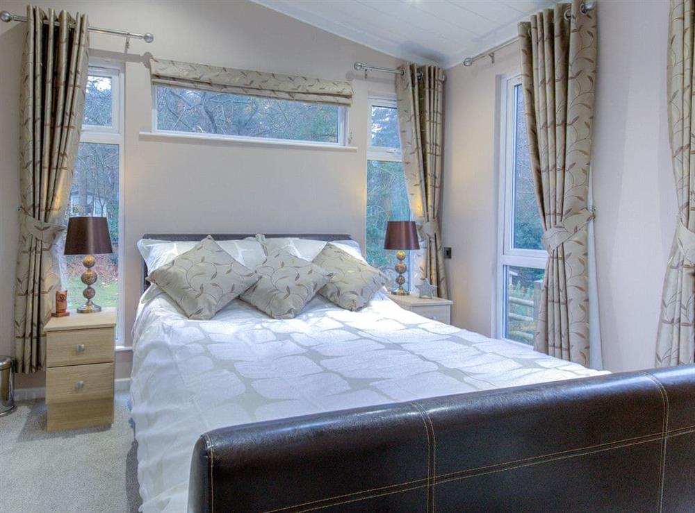 Sumptuous double bedroom at Valley View Lodge in Weybourne, near Sheringham, Norfolk