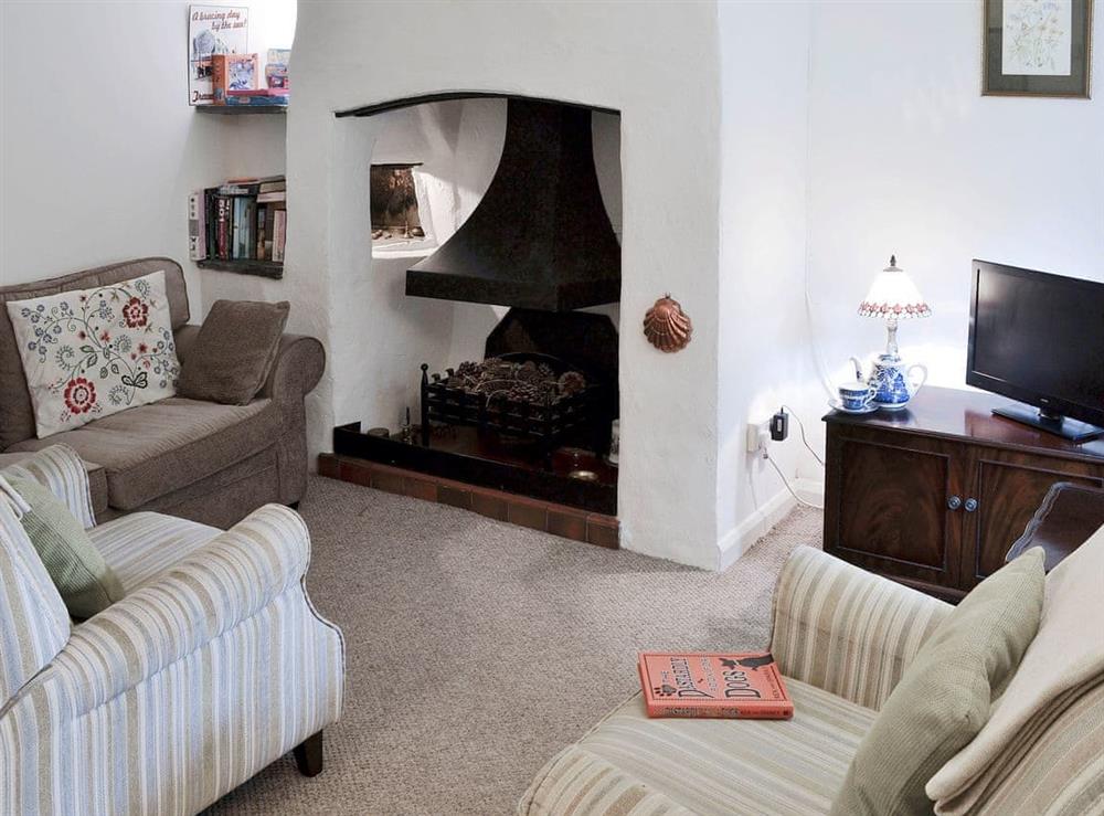 Comfortable lounge at Vanstones Cottage in Stoke, near Hartland, Devon