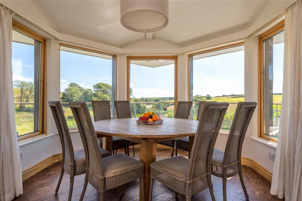 Dining area with magnificent views at Vantage Point in Hillfield, Dartmouth
