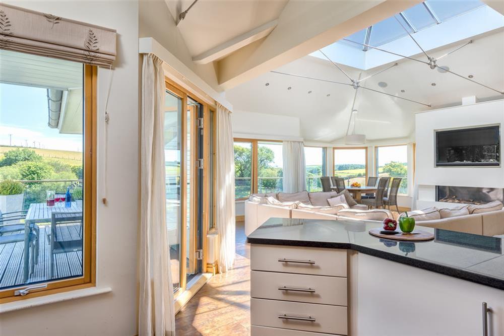 Kitchen leading to living area at Vantage Point in Hillfield, Dartmouth