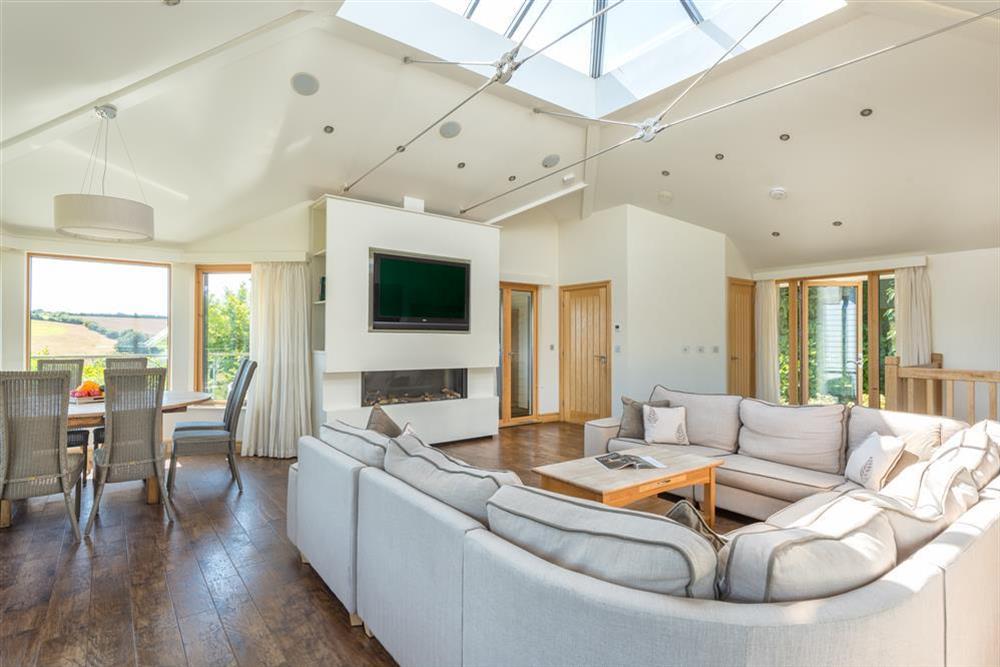 Open plan living and dining area at Vantage Point in Hillfield, Dartmouth