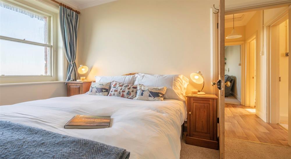 The double bedroom at Varvassi in Totland Bay, Isle Of Wight