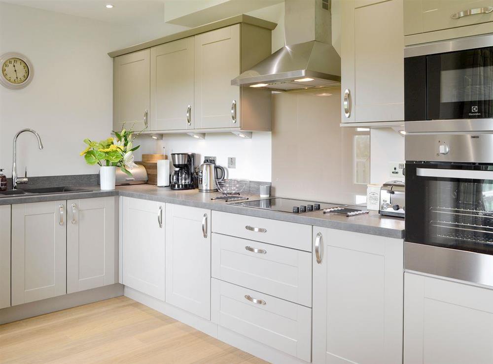 Well-appointed fitted kitchen at Veleta in Linlithgow, near Edinburgh, West Lothian