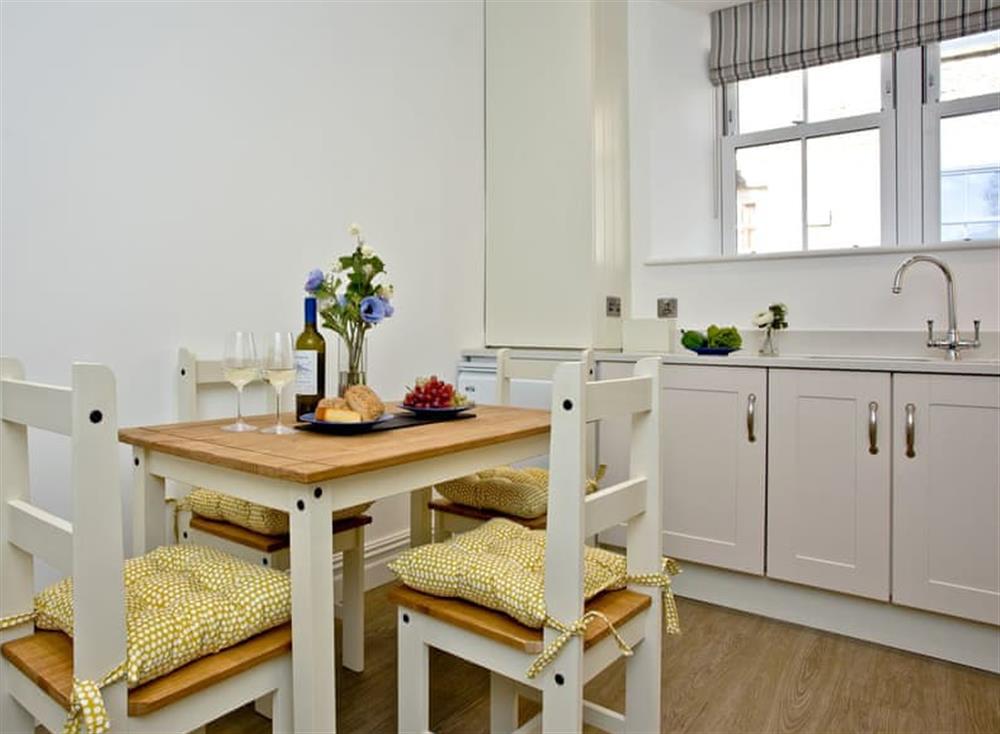 Compact dining area at Veltham House Cottage in Bampton near Tiverton, Devon