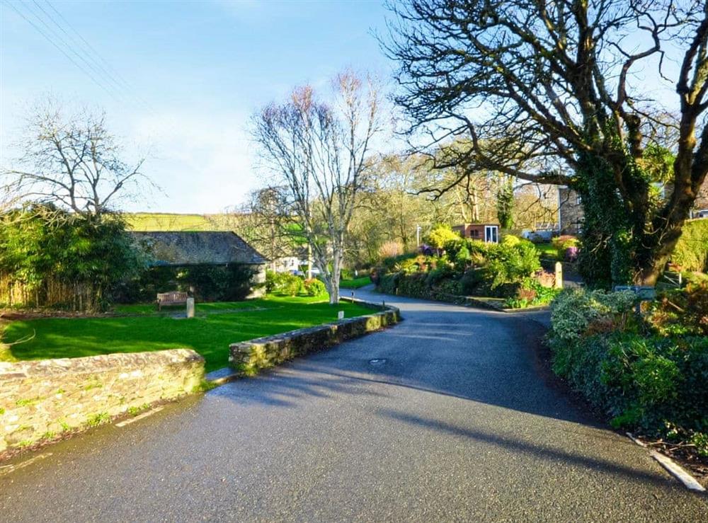 Street view at Verbena Cottage in Veryan, Cornwall