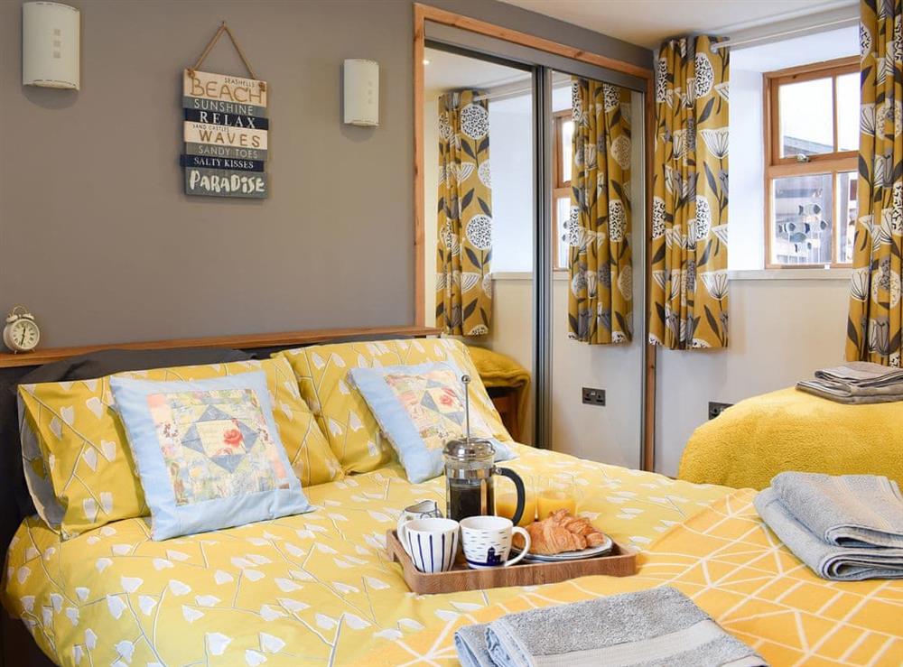 Welcoming double bedroom at Viaduct View in Cullen, near Buckie, Highlands, Banffshire