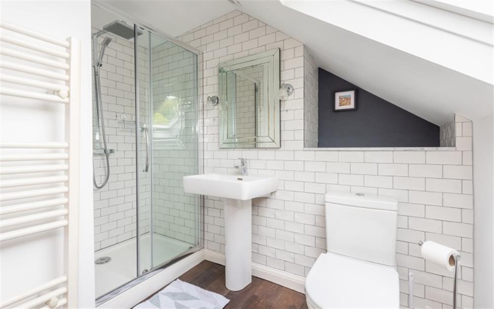 Second Floor - En-suite Shower Room at Vicarage Cottage in Branscombe