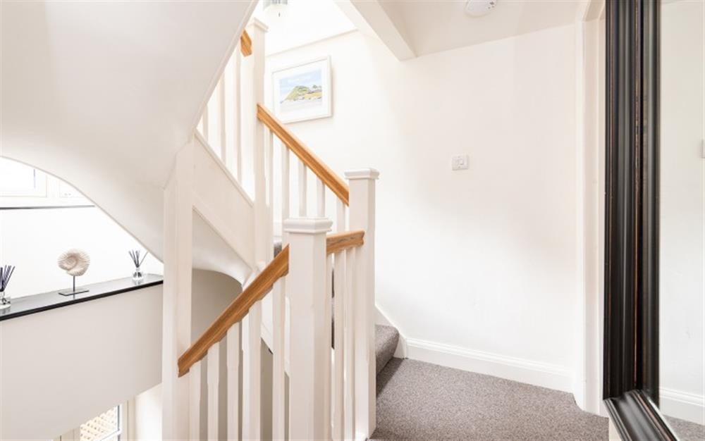 Stairs leading to Second Floor at Vicarage Cottage in Branscombe