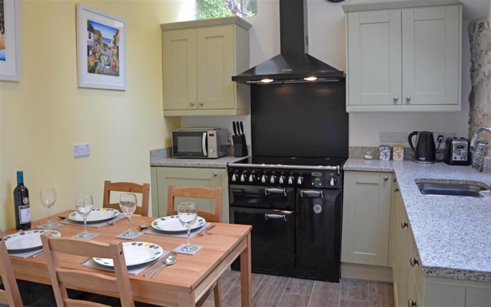 This is the kitchen at Vicarage Cottage in Branscombe