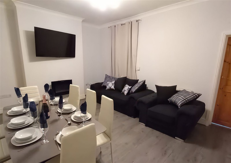 The living room at Victoria Place, Accrington