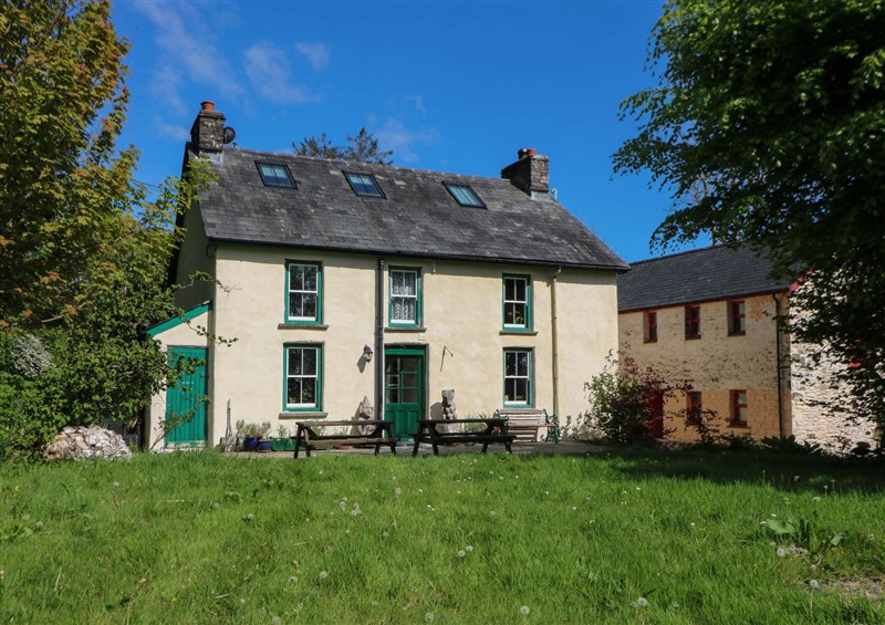 Outside at Victorian Farmhouse, Ty Mawr near Llanybydder