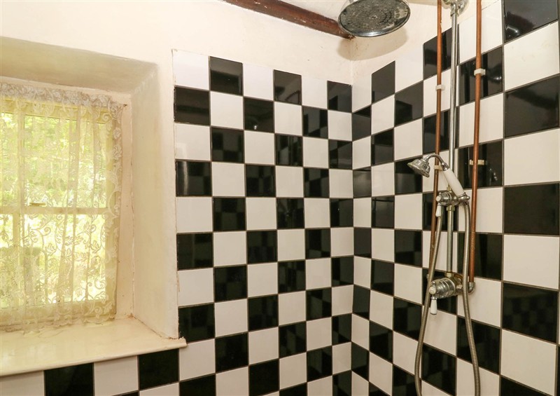 The bathroom at Victorian Farmhouse, Ty Mawr near Llanybydder