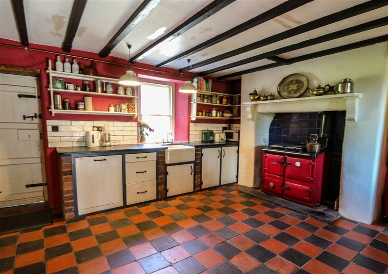 The kitchen at Victorian Farmhouse, Ty Mawr near Llanybydder