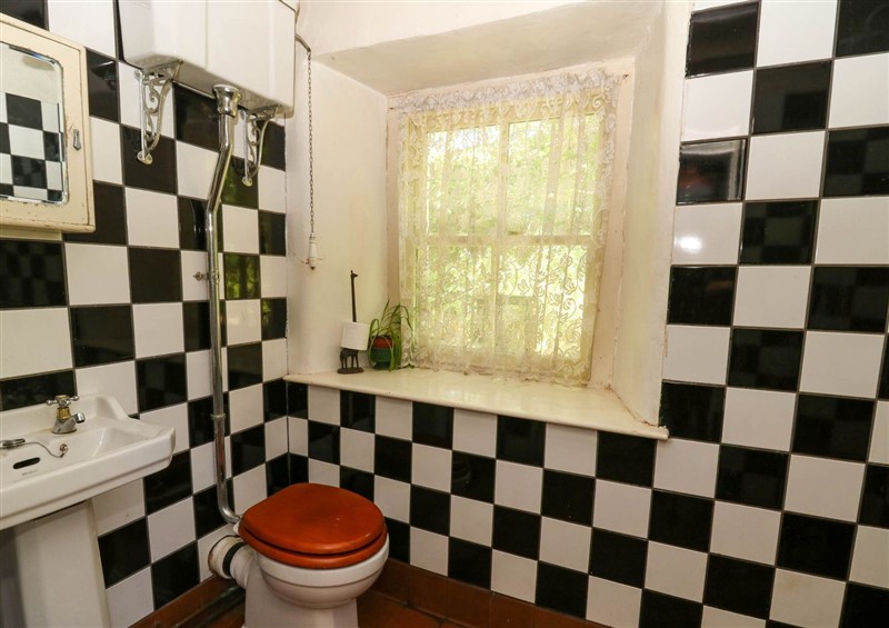 This is the bathroom at Victorian Farmhouse, Ty Mawr near Llanybydder