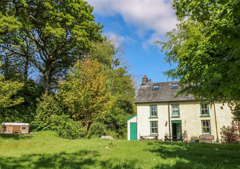This is the garden at Victorian Farmhouse, Ty Mawr near Llanybydder