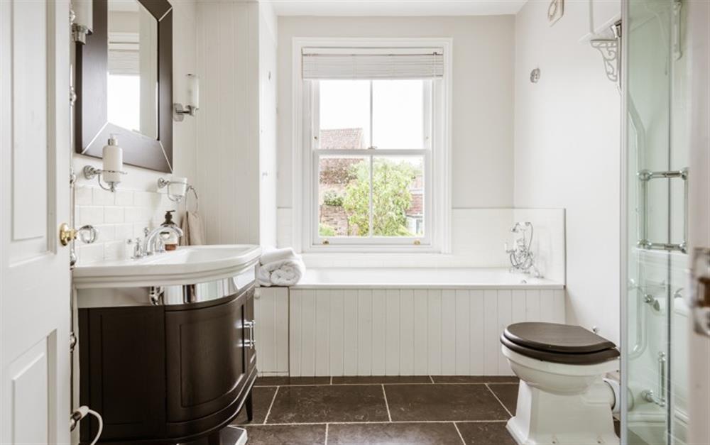 This is the bathroom at Victory Cottage in Lymington