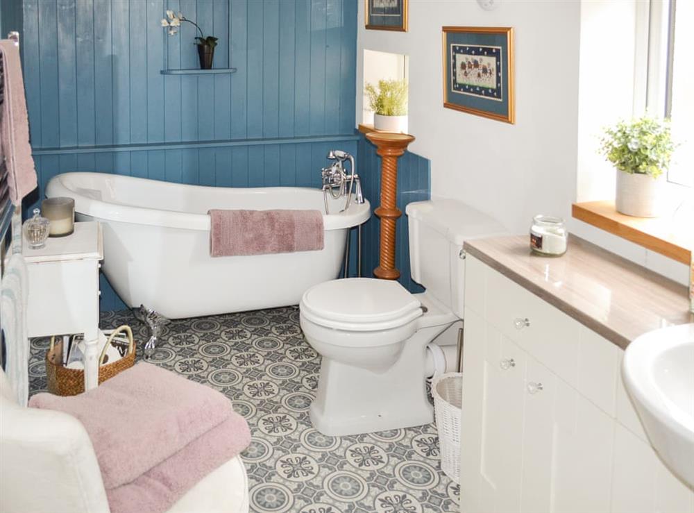 Bathroom at Victory Hall Cottage in Partney, near Spilsby, Lincolnshire