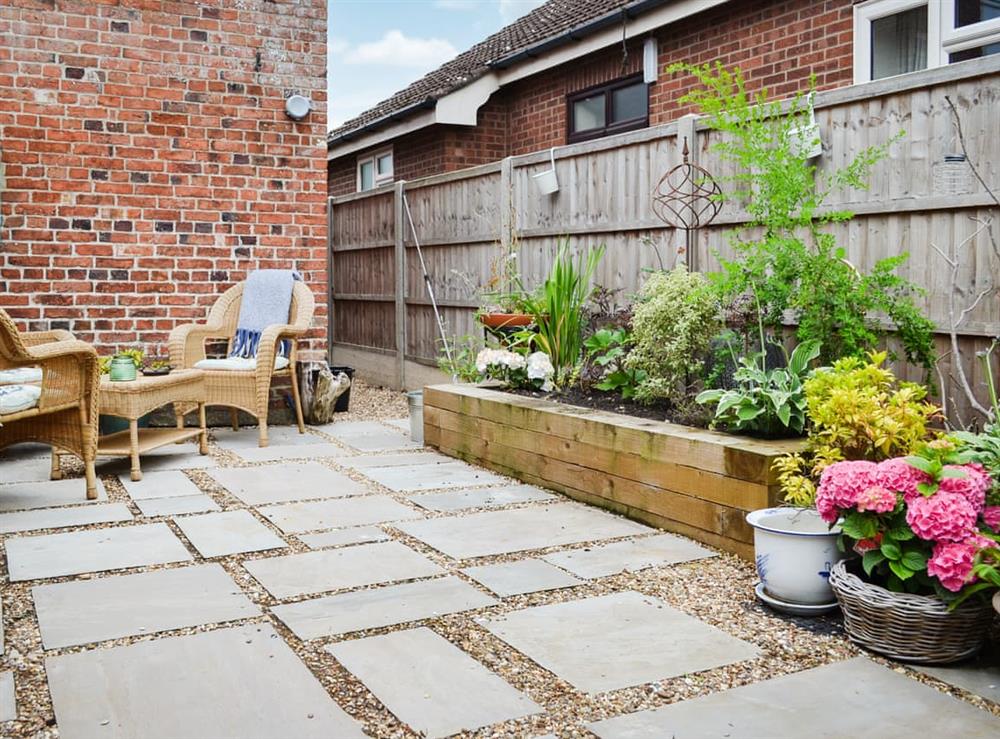 Outdoor area at Victory Hall Cottage in Partney, near Spilsby, Lincolnshire